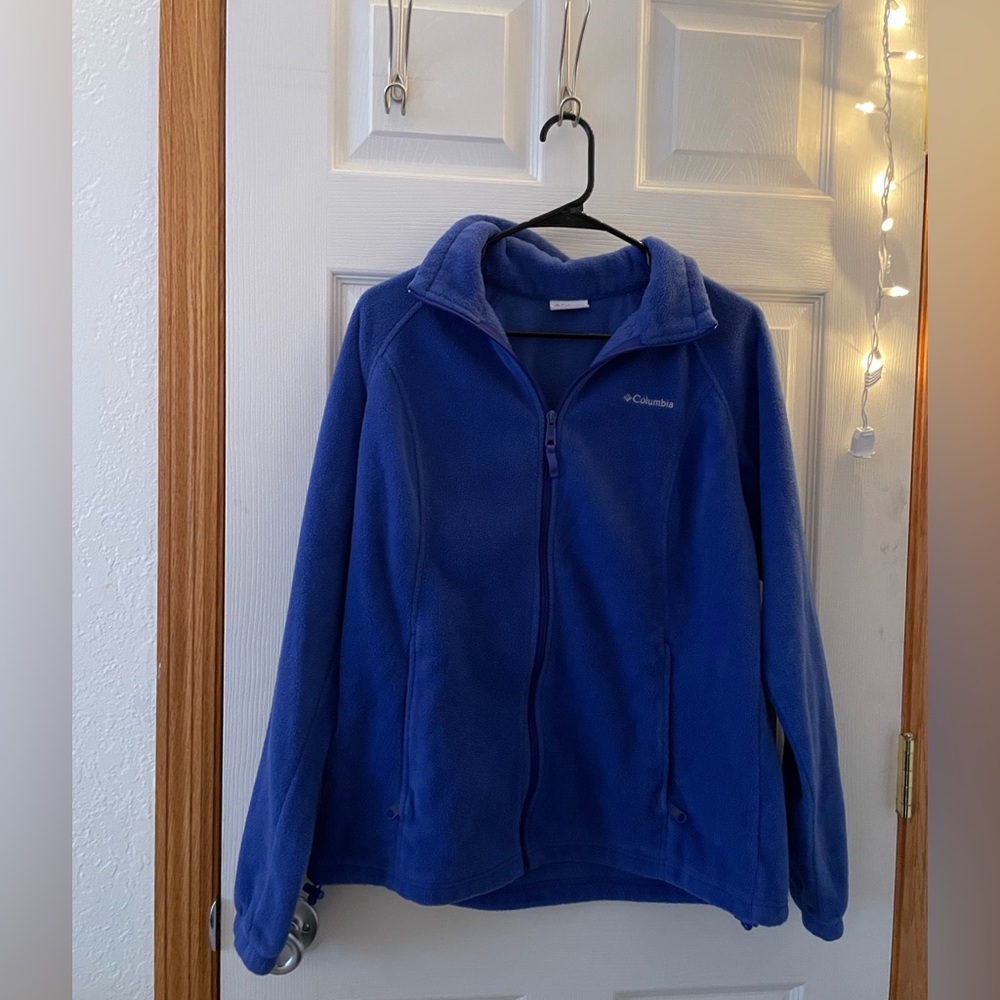 Blue zip up